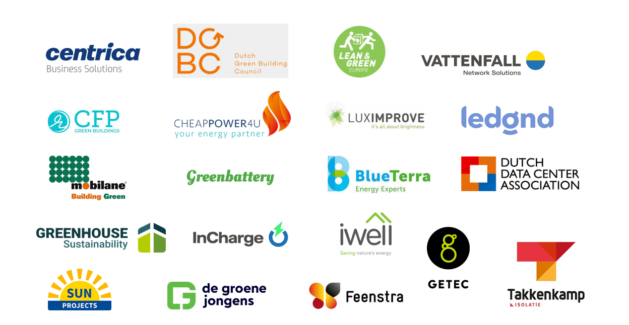 De logo's van alle partners van Vattenfall Zakelijke Markt in één overzicht 